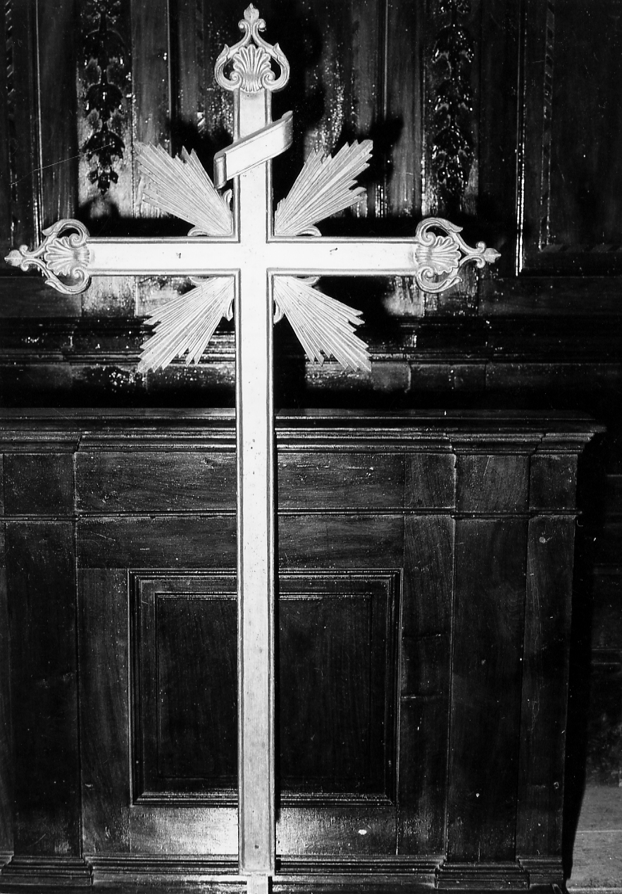 croce processionale, opera isolata - bottega Italia centrale (sec. XIX)