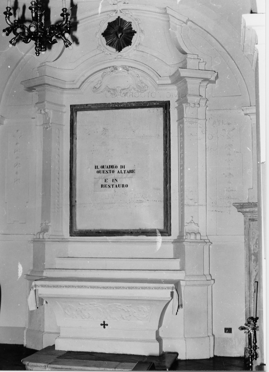 altare, opera isolata - bottega Italia centrale (sec. XVIII)