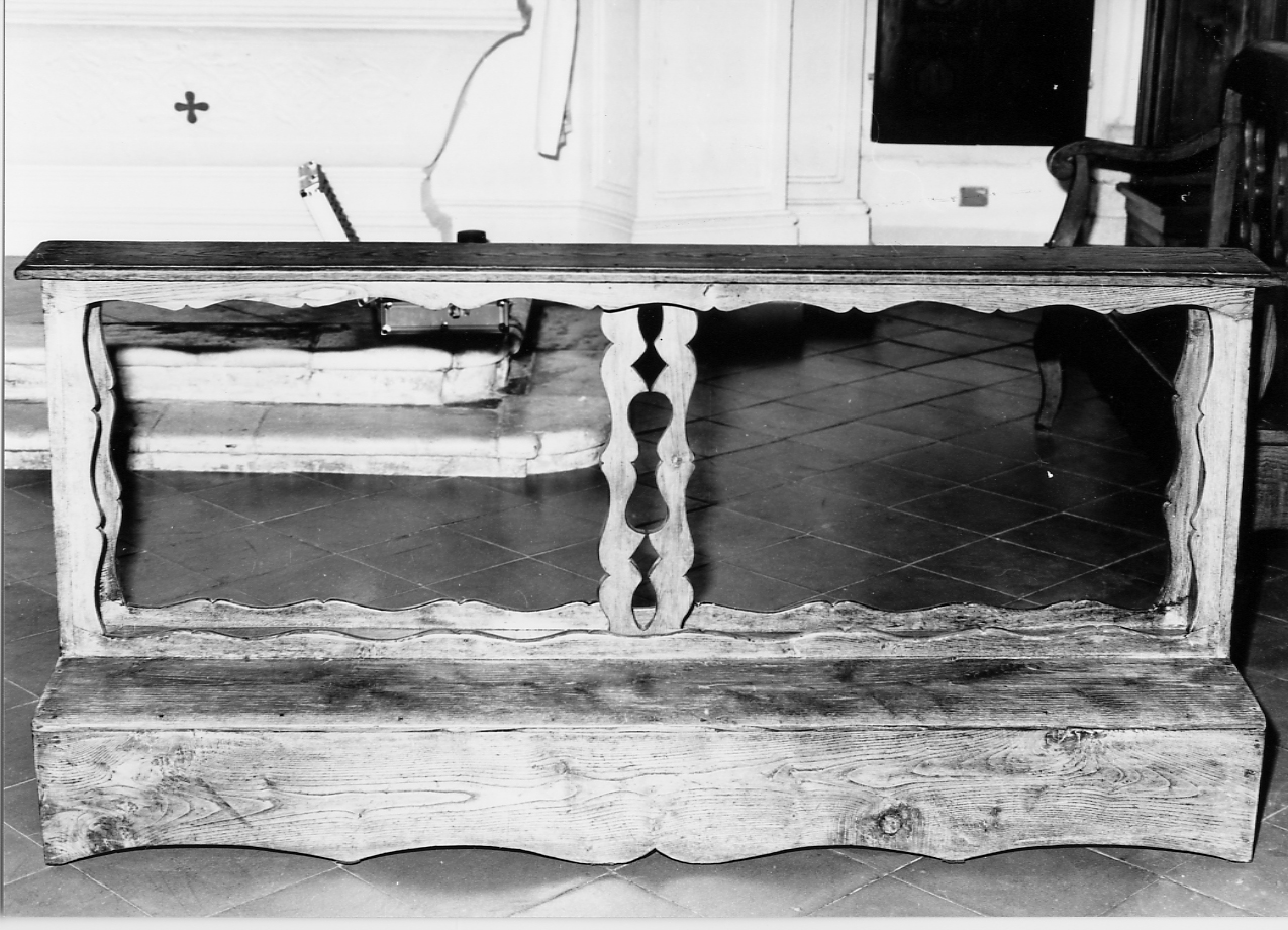 inginocchiatoio, opera isolata - bottega Italia centrale (sec. XVIII)