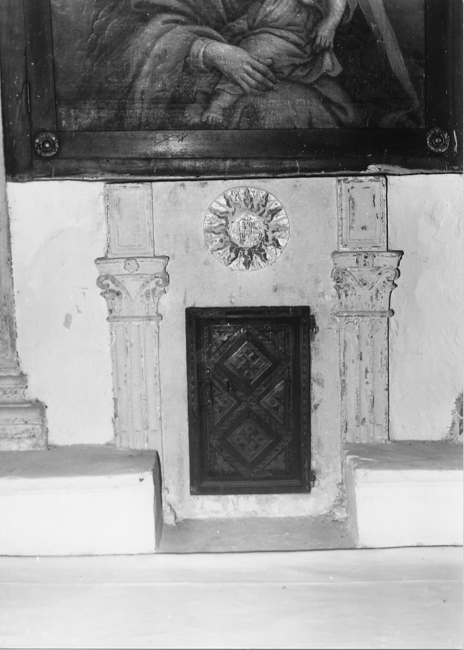 tabernacolo murale, opera isolata - bottega Italia centrale (sec. XVI)