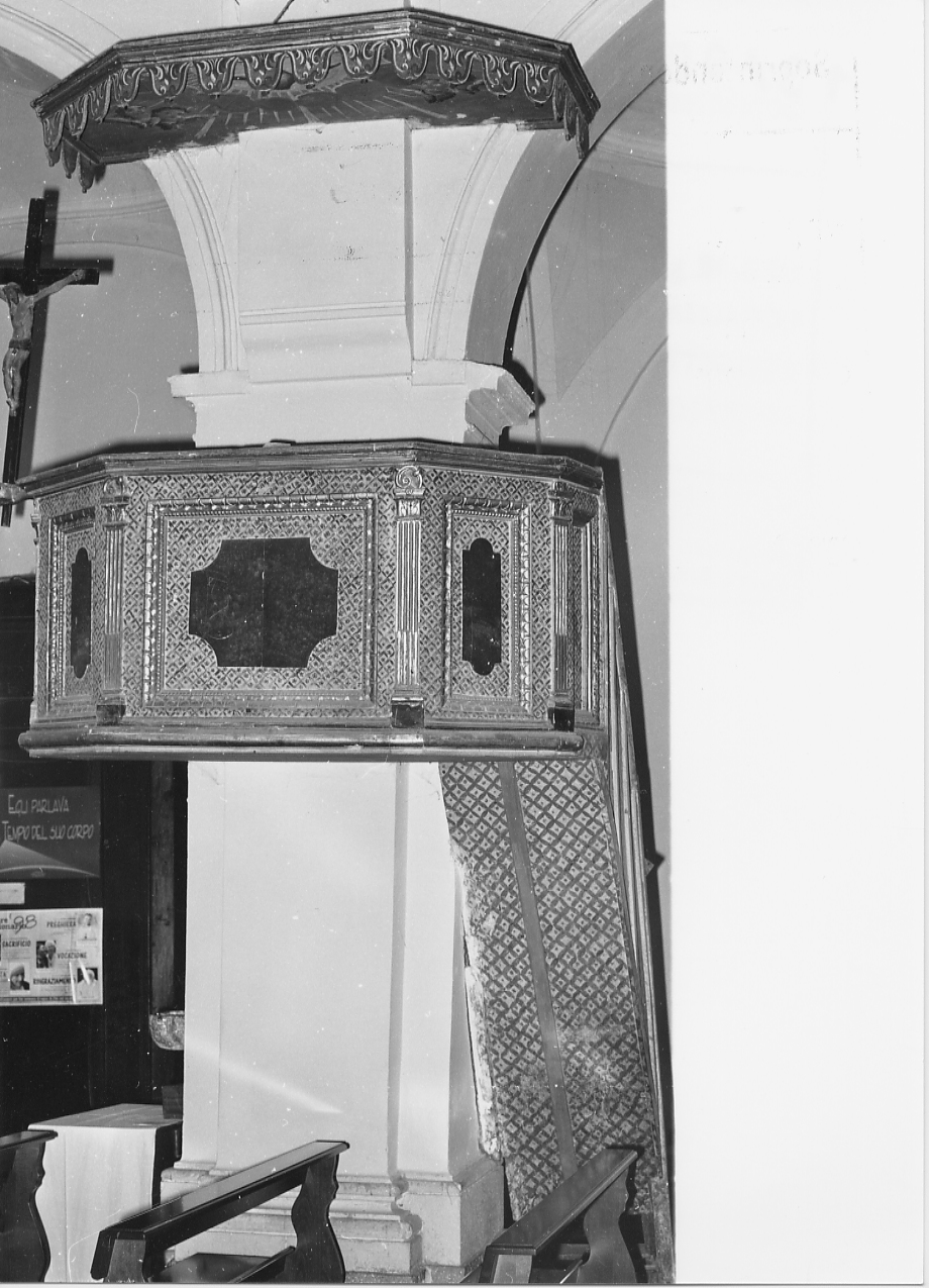 pulpito, opera isolata - bottega Italia centrale (sec. XVIII)