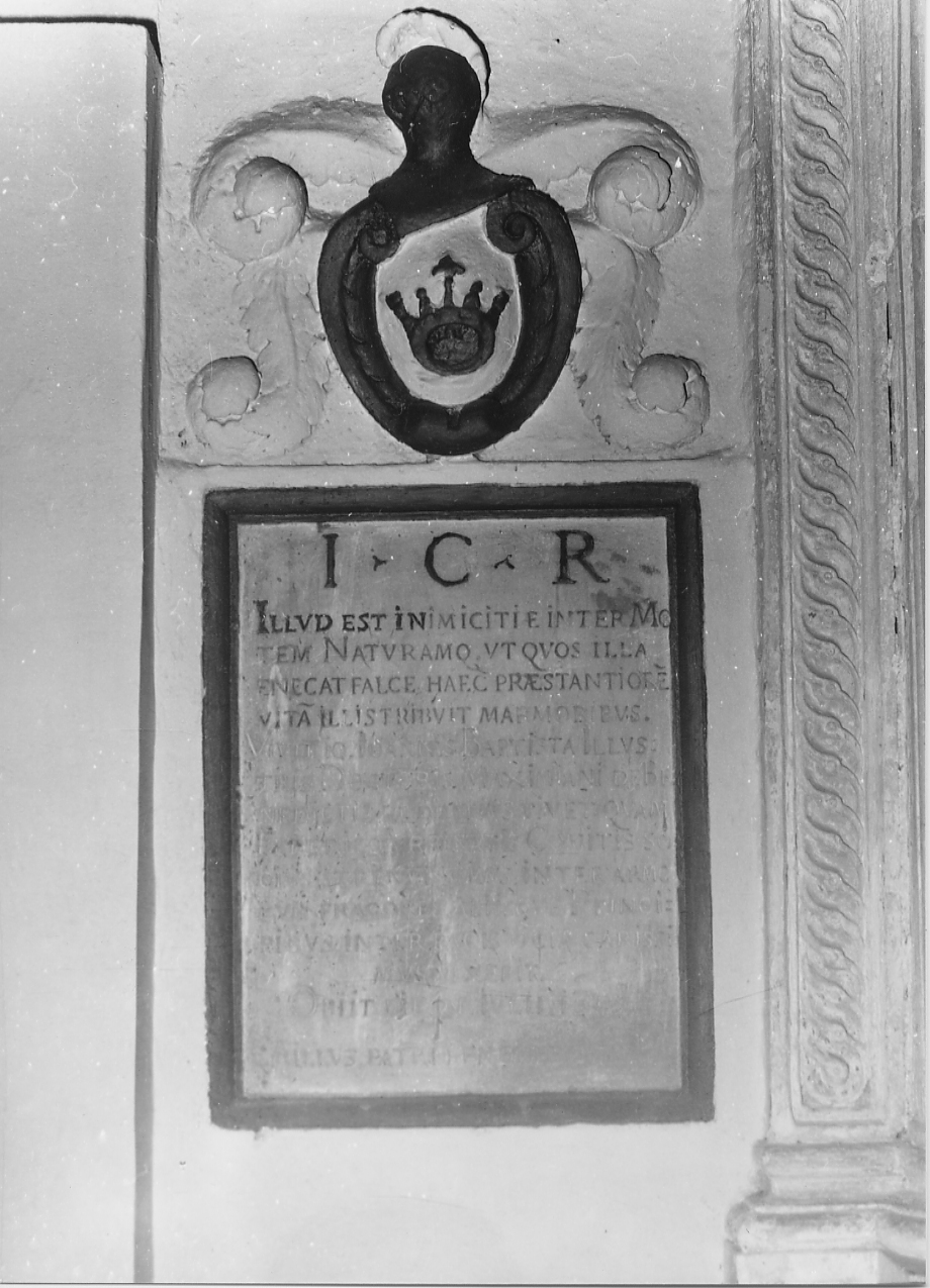 lapide, opera isolata - bottega Italia centrale (sec. XVI)