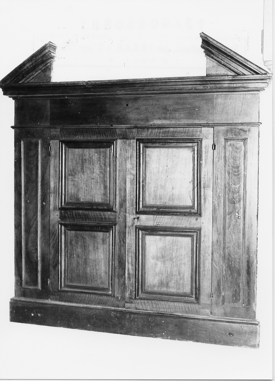 armadietto a muro, opera isolata - bottega Italia centrale (sec. XIX)