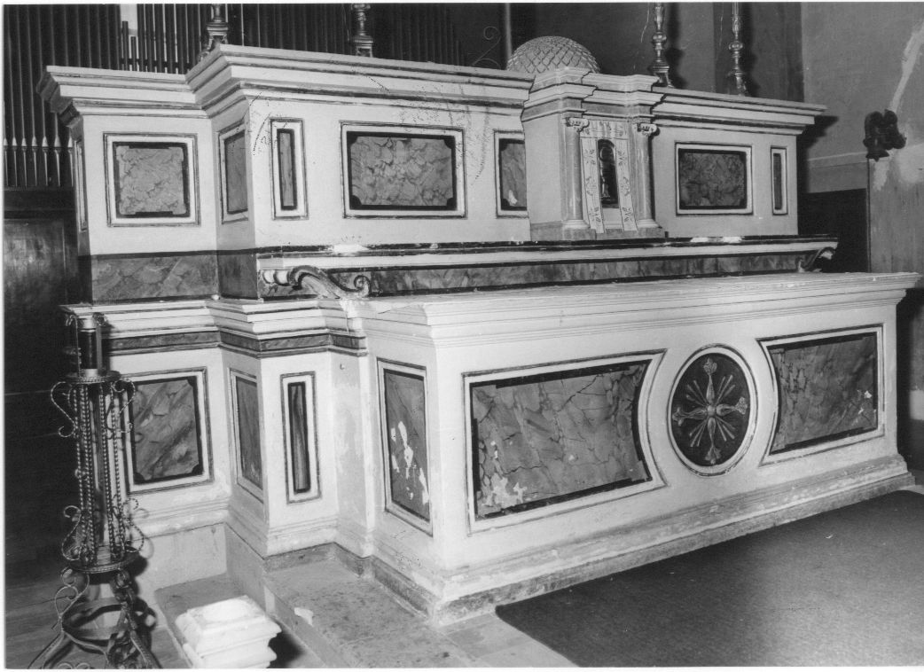 altare maggiore, opera isolata - bottega Italia centrale (sec. XVIII)