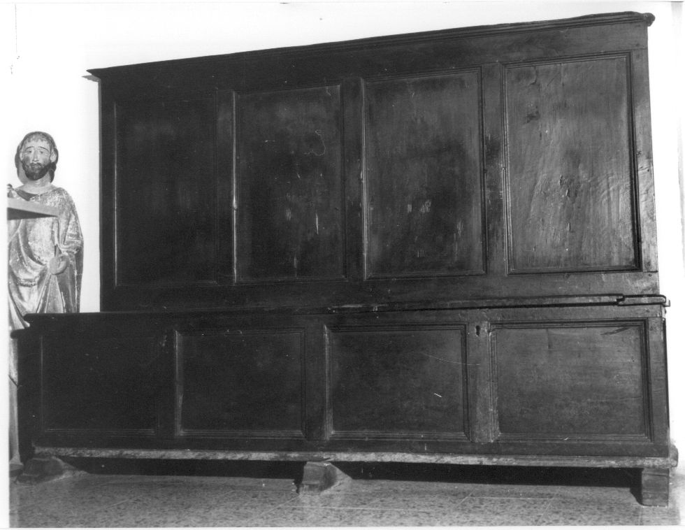 mobile da sacrestia, opera isolata - bottega Italia centrale (sec. XIX)