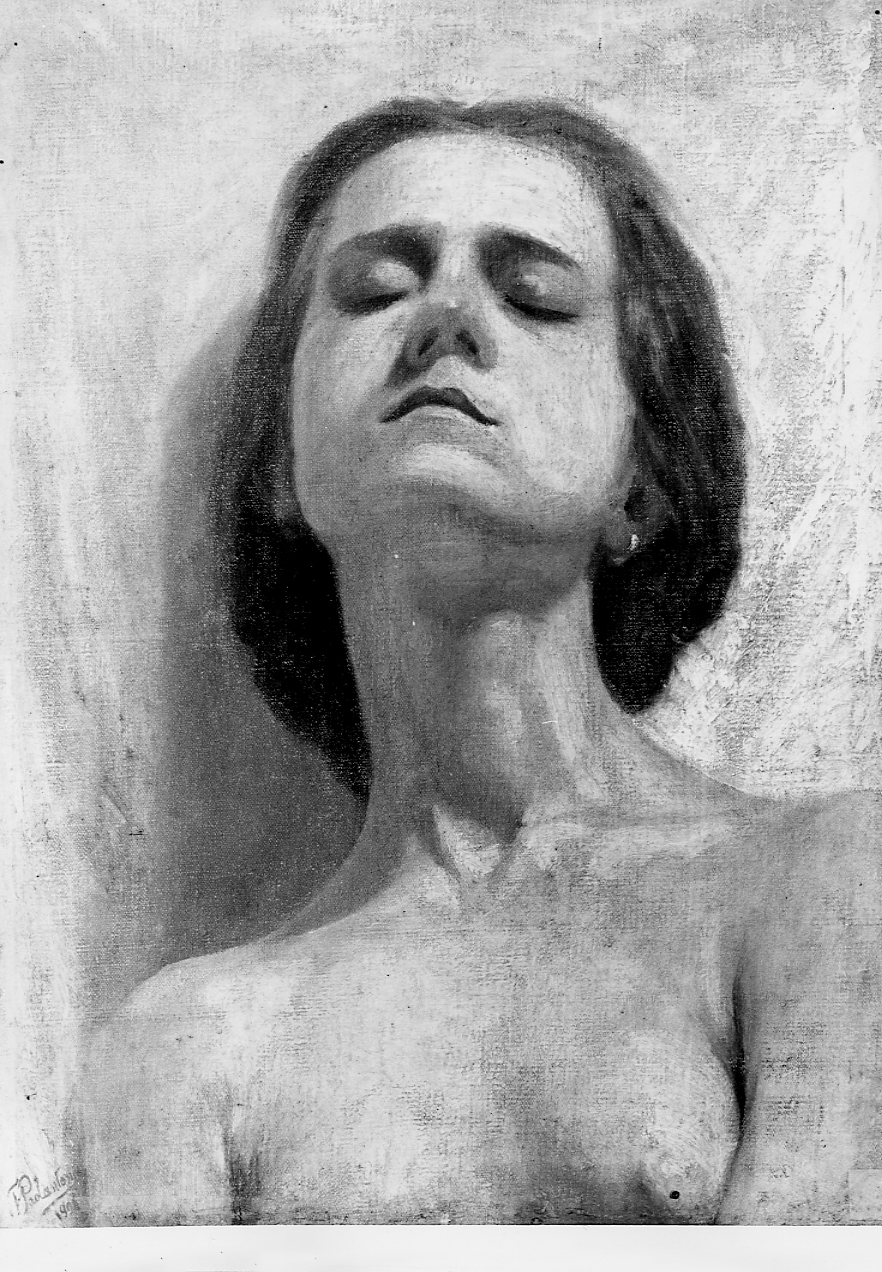 ritratto di donna (dipinto) di Paolantonio Francesco (sec. XX)