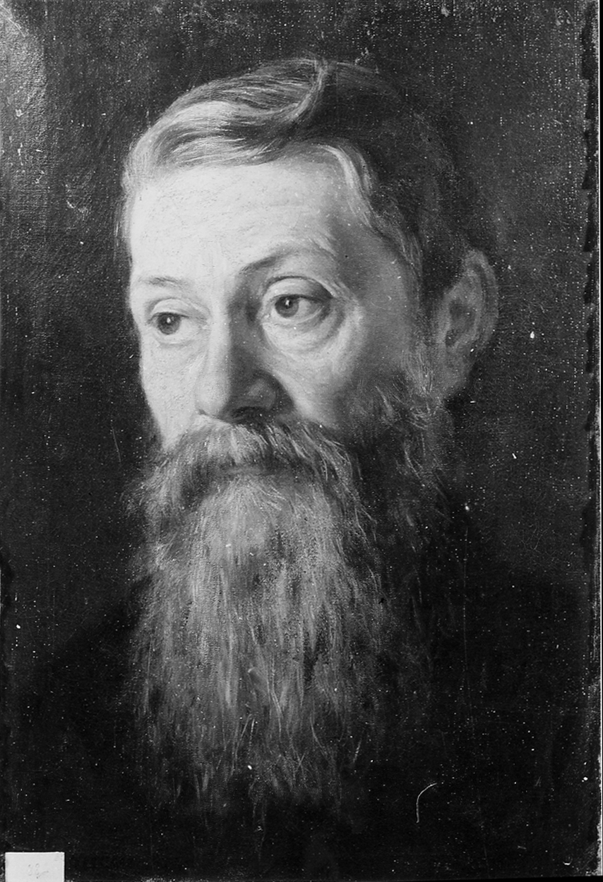 Ritratto del padre Antonio, busto ritratto d'uomo (dipinto) di Laccetti Valerico (fine sec. XIX)