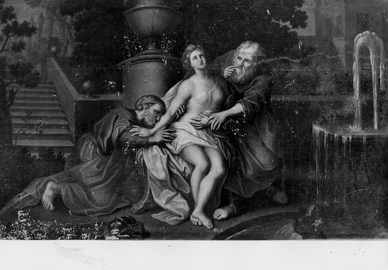 Susanna e i vecchi (dipinto) di De Litiis Giulio Cesare (sec. XVIII)