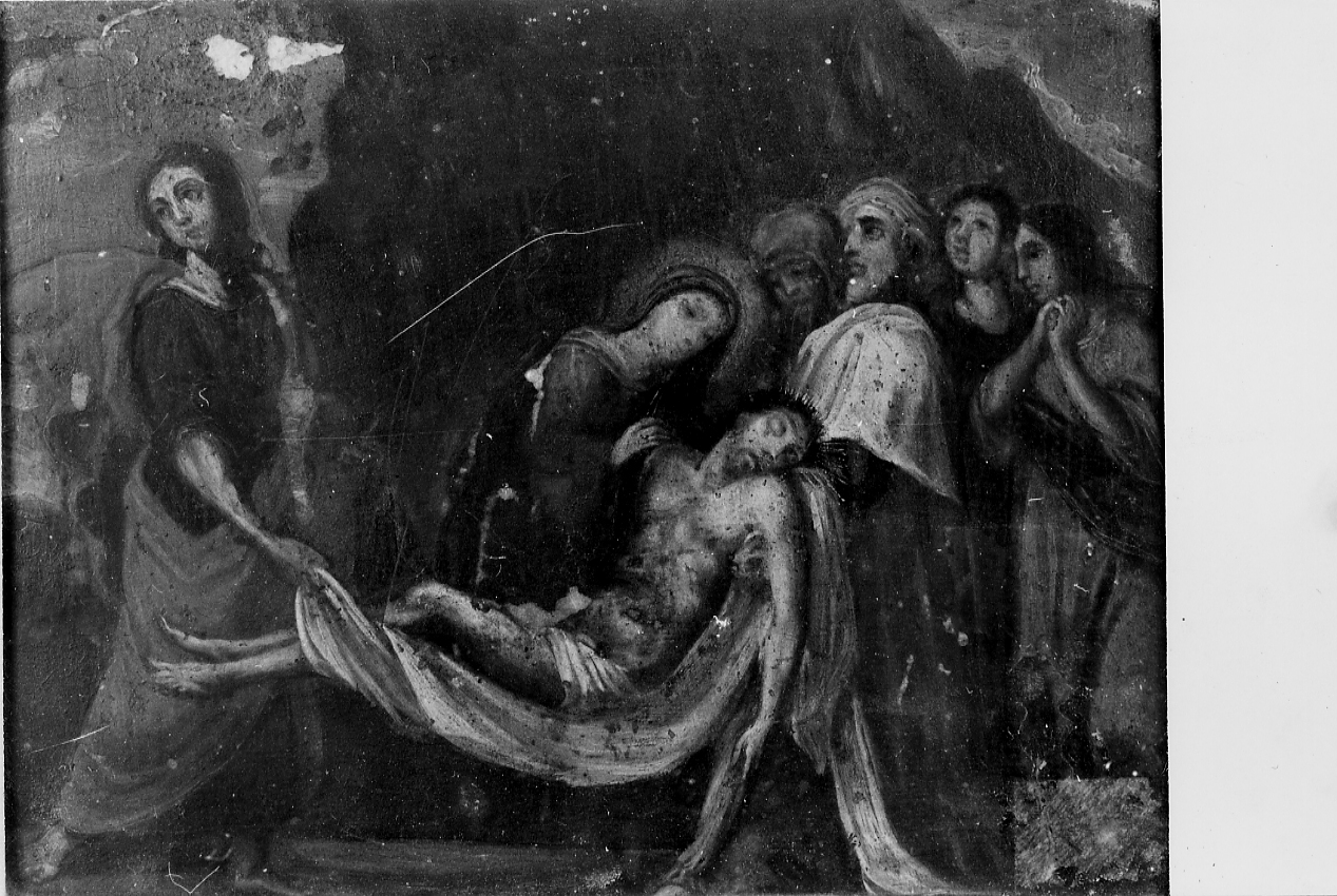 compianto sul Cristo morto (dipinto) - manifattura Italia centrale (seconda metà sec. XVIII)