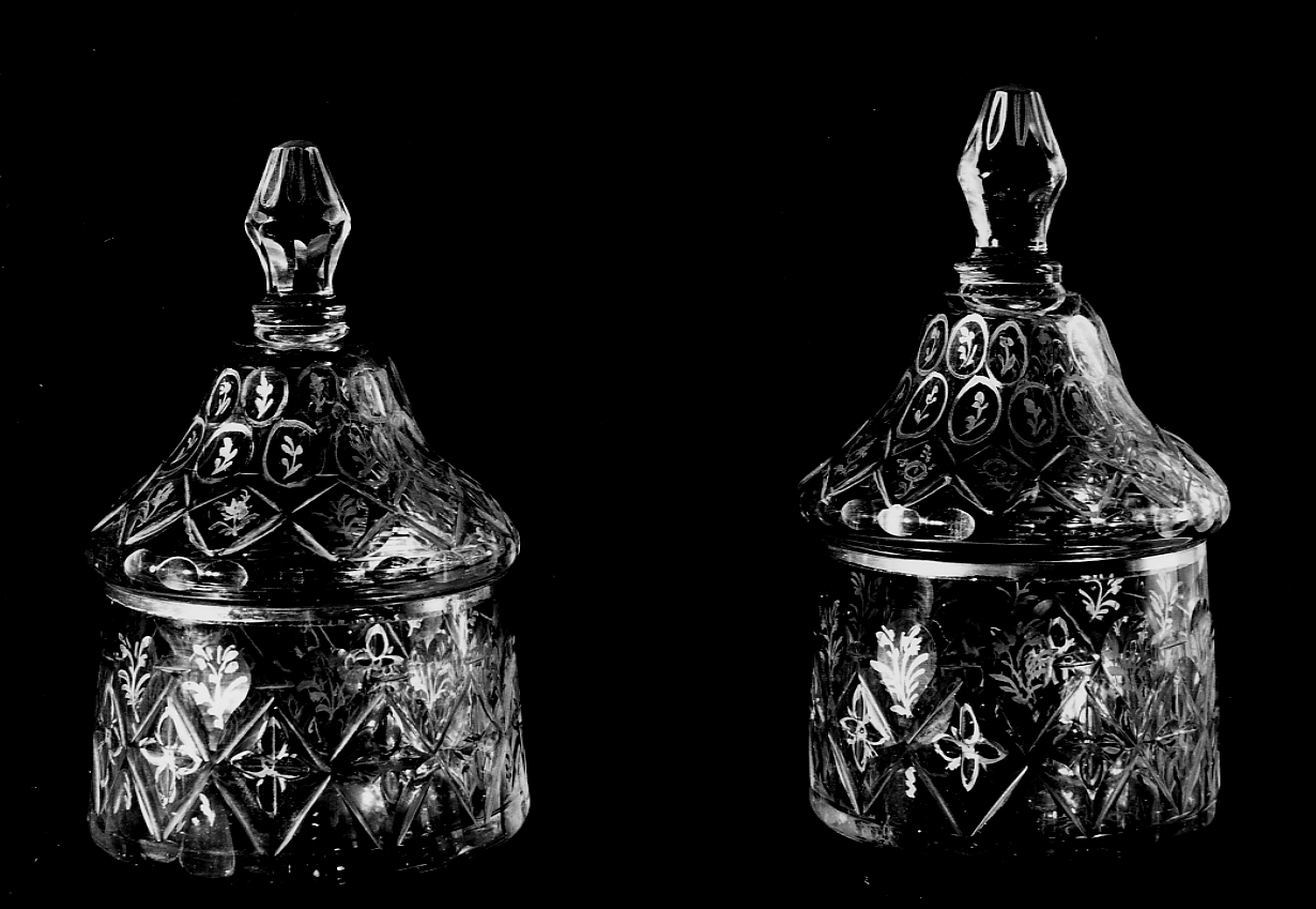 vasetto, coppia - manifattura muranese (sec. XVIII)