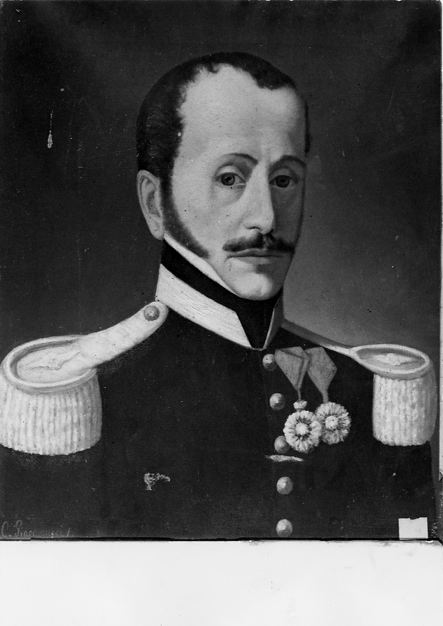ritratto del Capitano Nirico, ritratto d'uomo (dipinto) di Giacomucci Cesaria (sec. XIX)