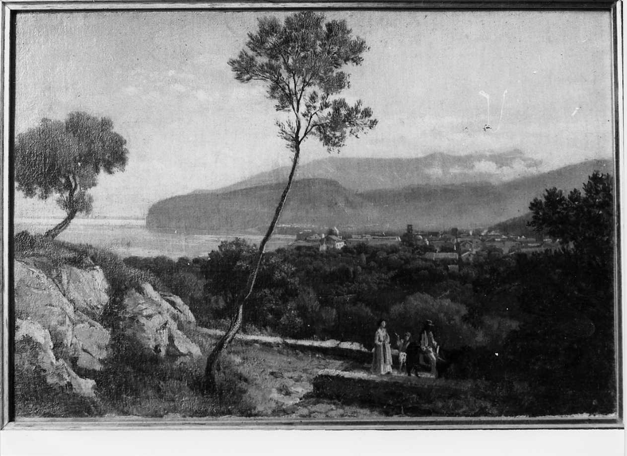 veduta di Sorrento, paesaggio (dipinto) di Palizzi Nicola (sec. XIX)