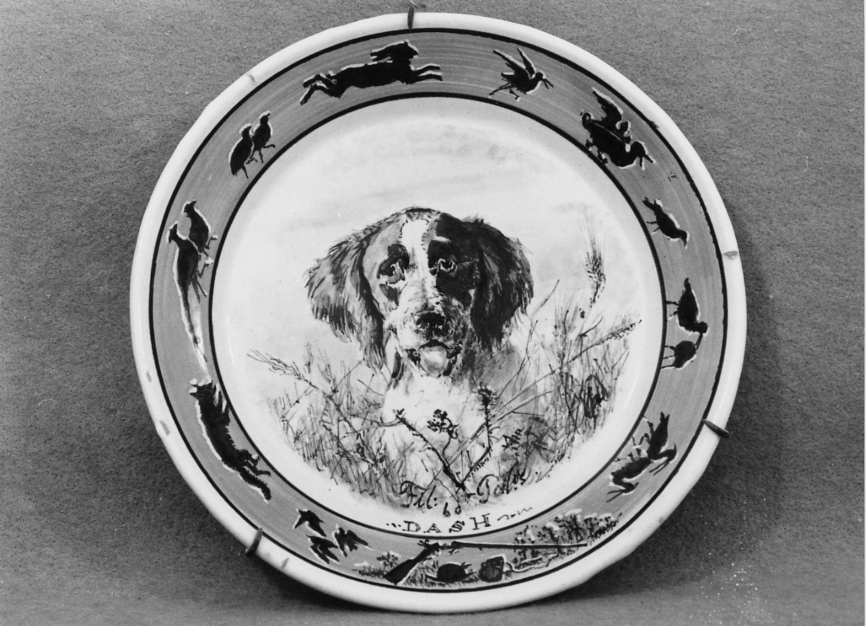 cane (piatto) di Palizzi Filippo (sec. XIX)