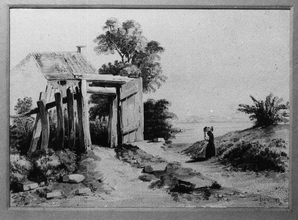 paesaggio (dipinto) di De Cubas B (sec. XIX)