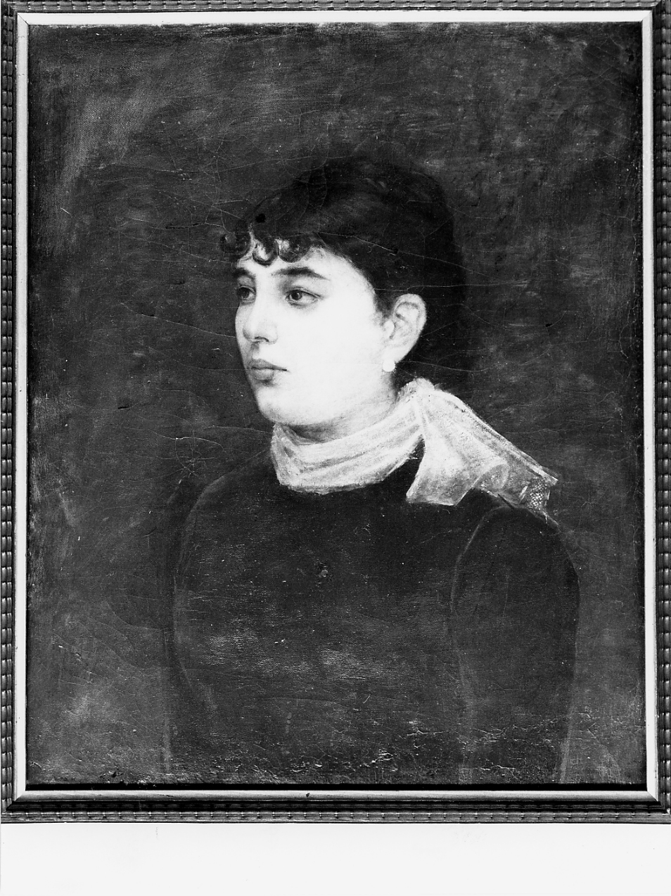 ritratto di giovane donna, ritratto di donna (dipinto) di Toma Gioacchino (attribuito) (sec. XIX)