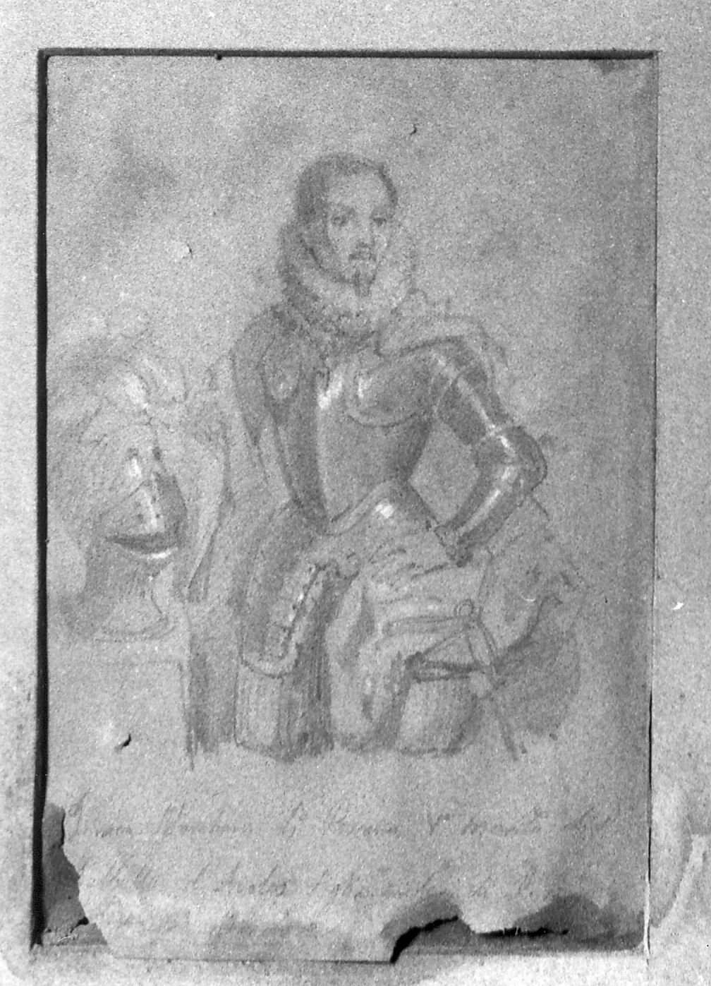 ritratto di Innico III, ritratto d'uomo (disegno) di De Litiis Giulio Cesare (fine/inizio secc. XVIII/ XIX, sec. XIX)