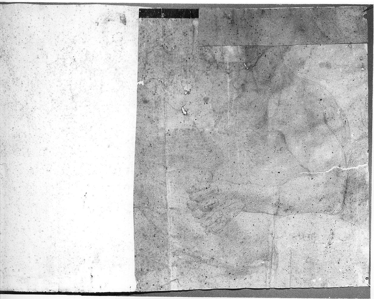 studio di figura, figura maschile (disegno) di De Litiis Giulio Cesare (fine/inizio secc. XVIII/ XIX, sec. XIX)