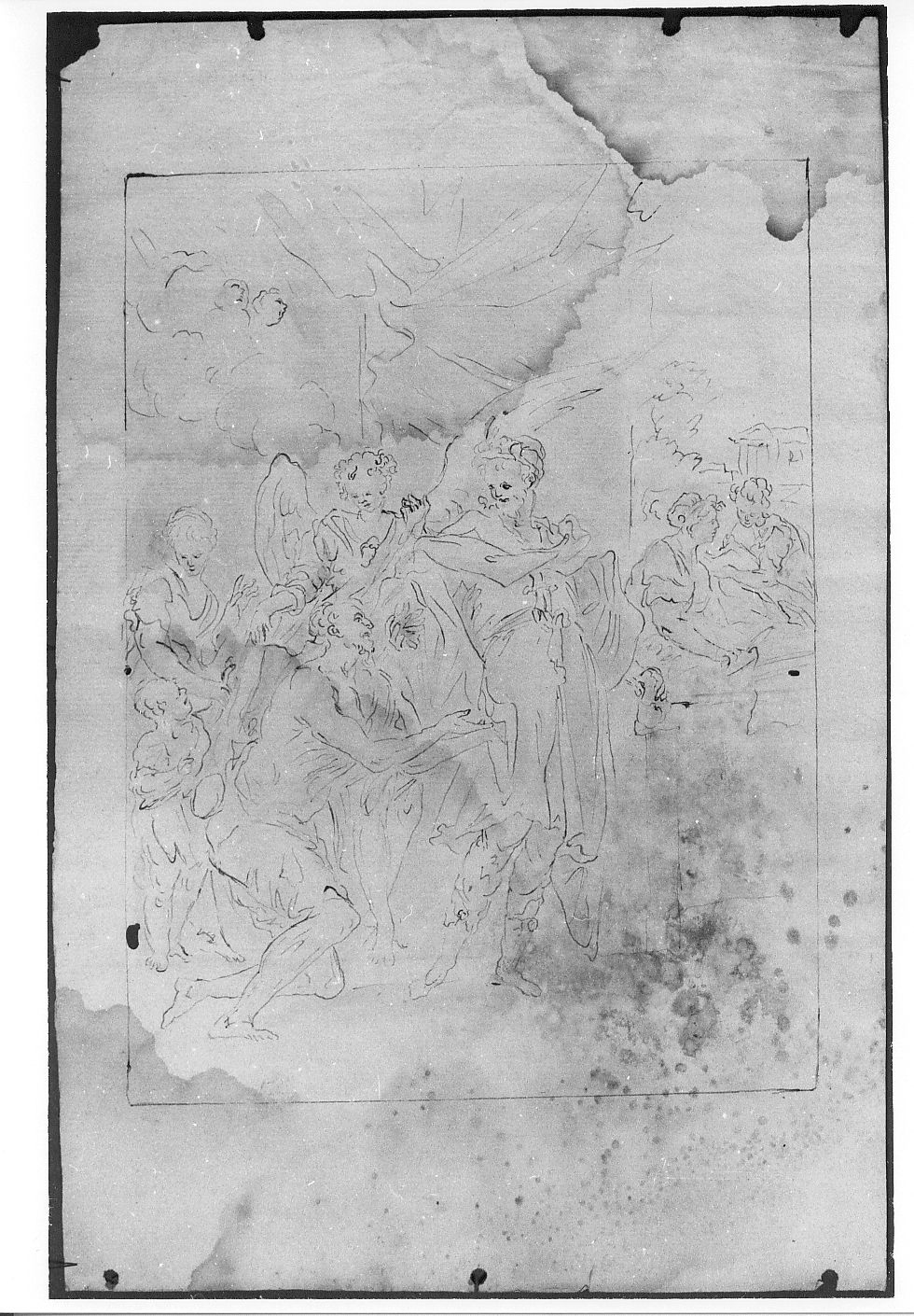 scena biblica (dipinto) di De Litiis Giulio Cesare (fine/inizio secc. XVIII/ XIX, sec. XIX)