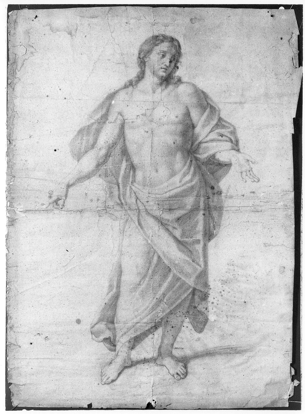 Cristo (disegno) di De Litiis Giulio Cesare (fine/inizio secc. XVIII/ XIX, sec. XIX)