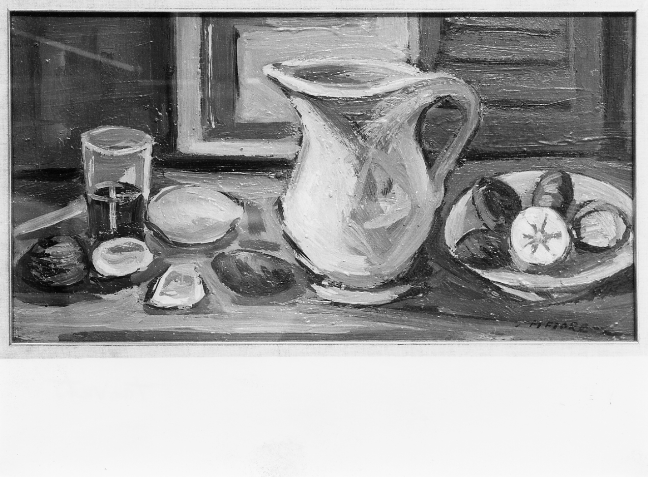 natura morta, natura morta (dipinto) di Fiore Michele (sec. XX)