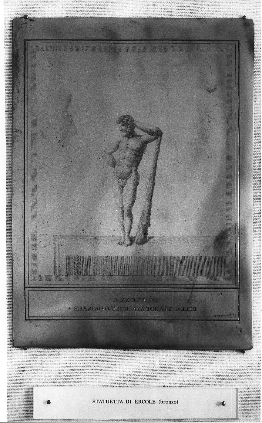 statuetta di Ercole, statuetta (stampa) di Tiberi Nicola (sec. XVIII)