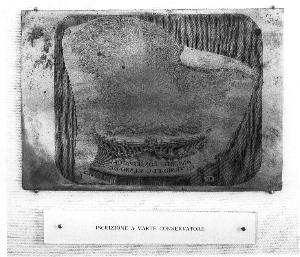 iscrizione a Marte Conservatore, iscrizione (stampa) di Tiberi Nicola (sec. XVIII)