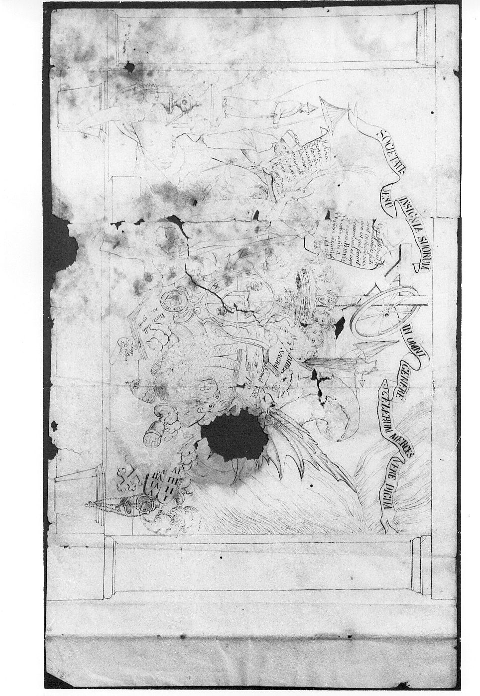 satira contro i Gesuiti (disegno) - ambito Italia centrale (sec. XIX)