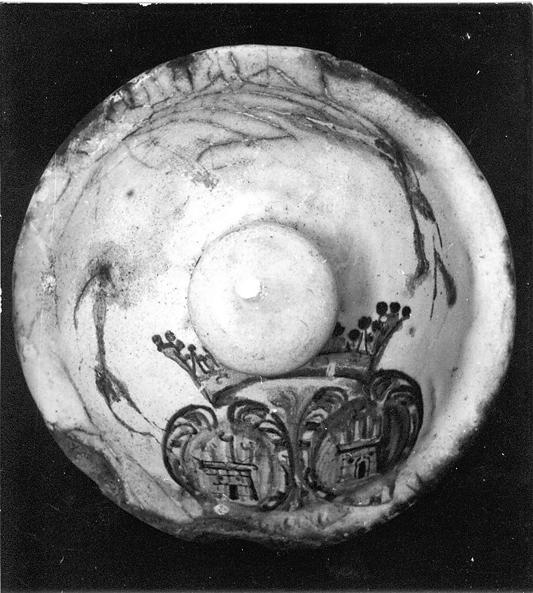 stemma (coperchio) - manifattura Italia centrale (sec. XVIII)