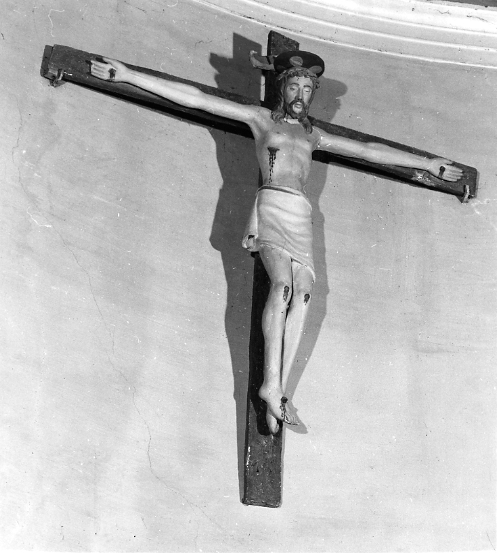 Cristo crocifisso (statua, opera isolata) - bottega Italia centrale (sec. XV)