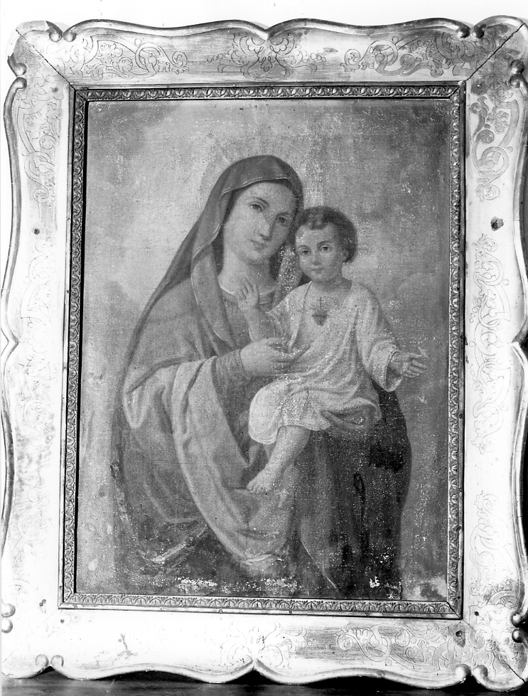 Madonna con Bambino, Madonna con Bambino (dipinto, opera isolata) - bottega Italia centrale (sec. XIX)