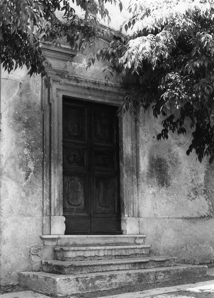 mostra di portale, opera isolata - bottega Italia centrale (sec. XVIII)