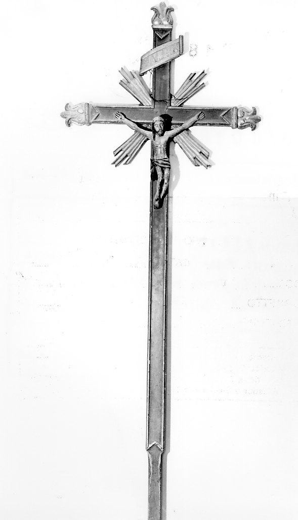 croce processionale, opera isolata - bottega Italia centrale (sec. XIX)