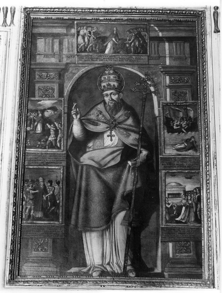 San Clemente Papa e storie della sua vita, San Clemente Papa (dipinto, opera isolata) - bottega Italia centrale (sec. XVII)