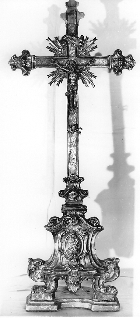 croce d'altare - ambito abruzzese, ambito napoletano (sec. XVIII)