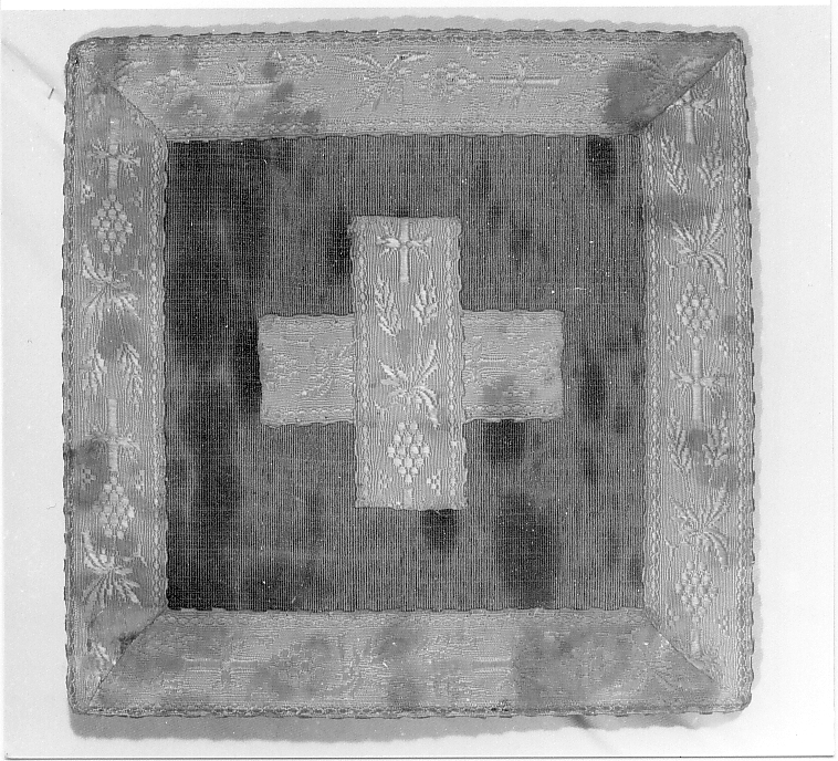 borsa, elemento d'insieme - manifattura italiana (ultimo quarto sec. XVIII)