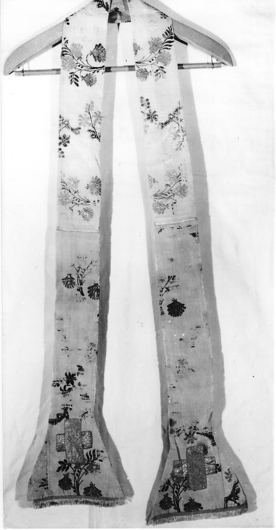 stola, elemento d'insieme - manifattura Italia meridionale (terzo quarto sec. XVIII)