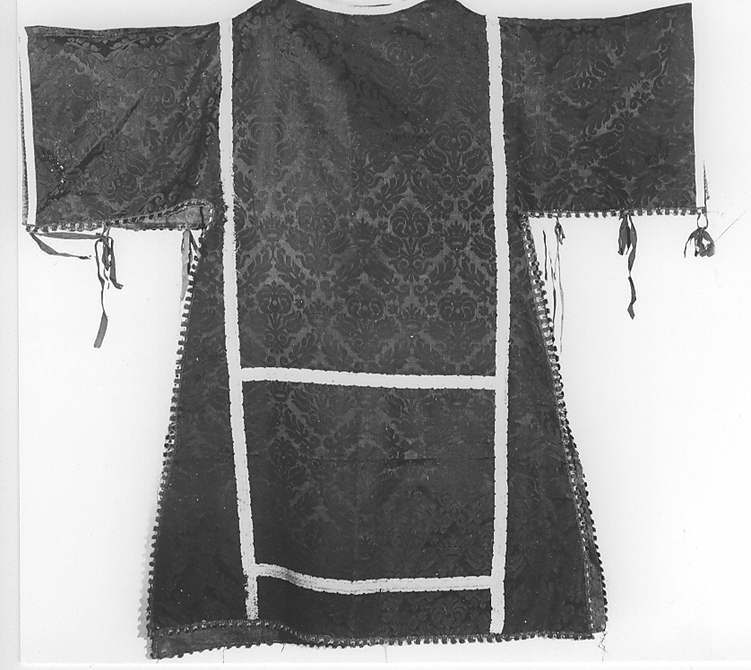 tunicella, elemento d'insieme - manifattura italiana (sec. XVII)