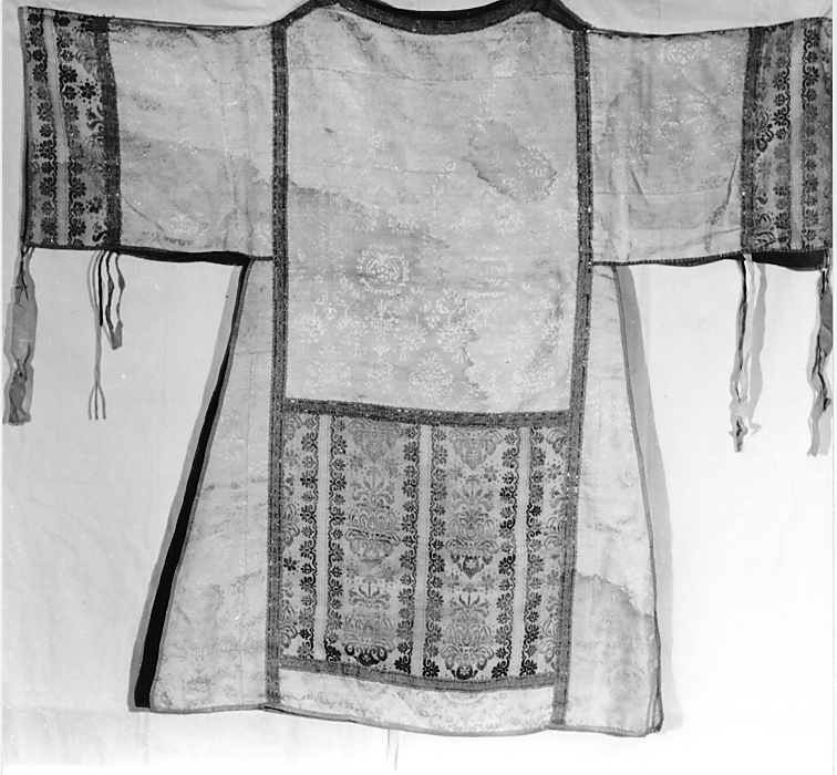 tunicella, elemento d'insieme - manifattura italiana (seconda metà sec. XIX)