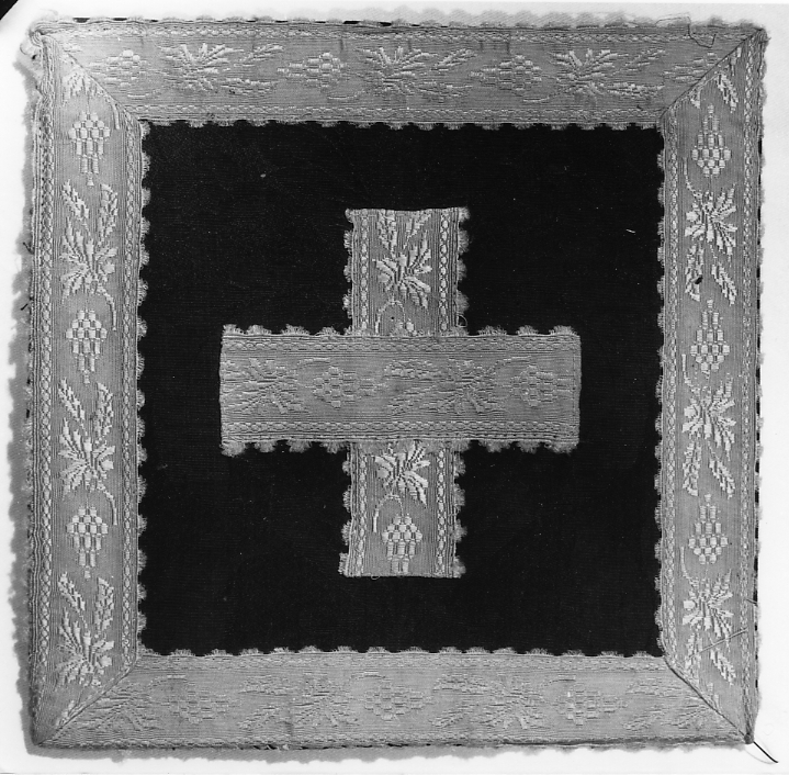 borsa, elemento d'insieme - manifattura italiana (seconda metà sec. XIX)