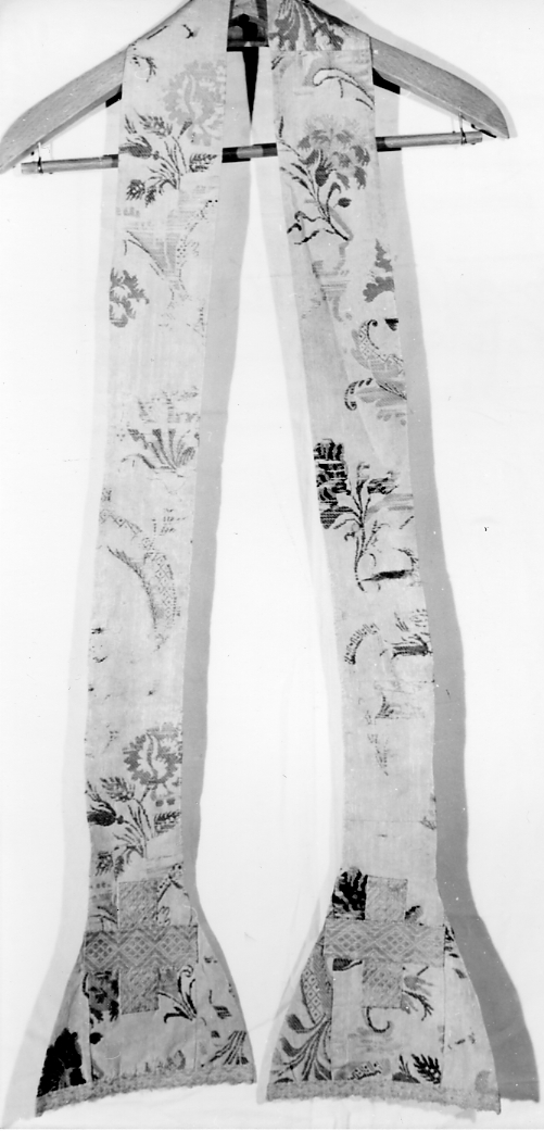 stola, elemento d'insieme - manifattura italiana (metà sec. XVIII)