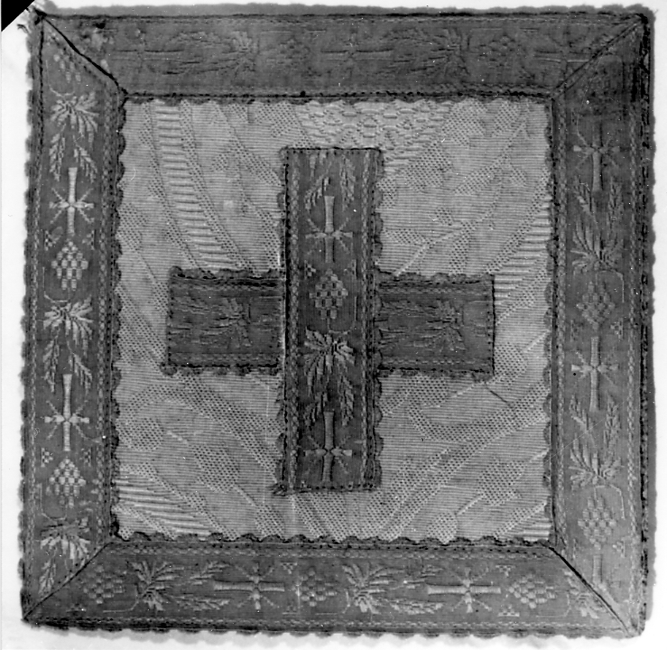 borsa, elemento d'insieme - manifattura italiana (secondo quarto sec. XIX)