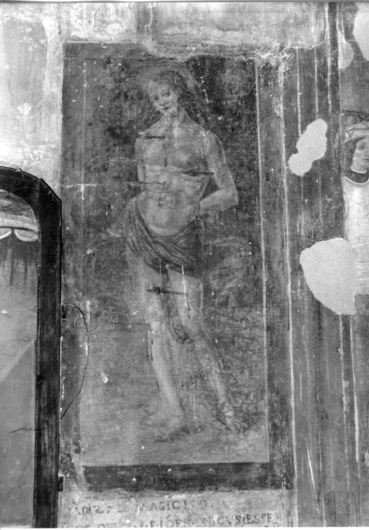 martirio di San Sebastiano (dipinto) - ambito Italia centrale (sec. XVI)