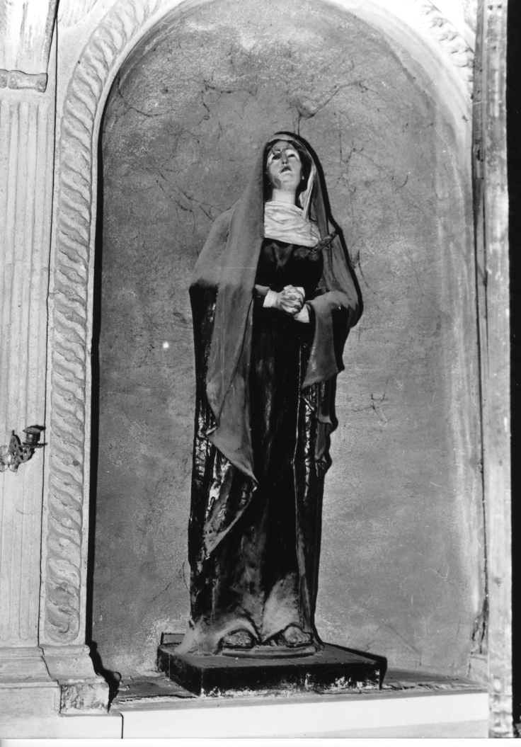 Madonna Addolorata (statua) - bottega Italia centrale (sec. XIX)