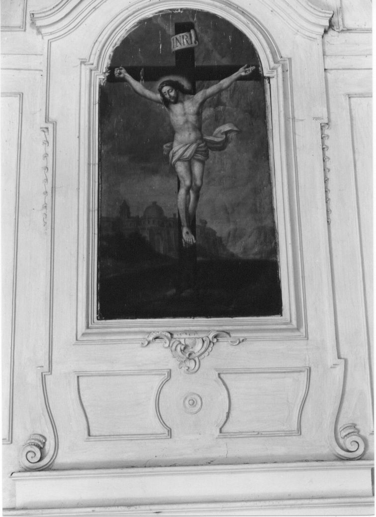 crocifissione di Cristo (dipinto, opera isolata) - ambito Italia centrale (sec. XIX)