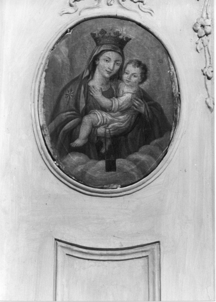 Madonna del Carmelo (dipinto, opera isolata) - bottega Italia centrale (sec. XIX)