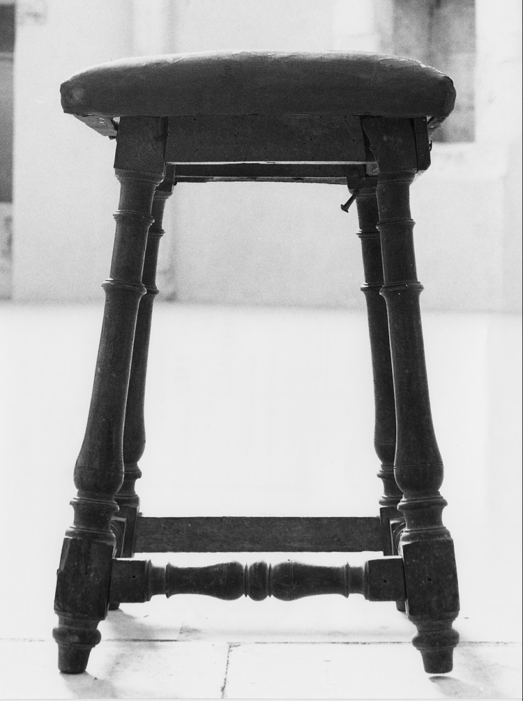 sgabello - ambito italiano (sec. XIX)
