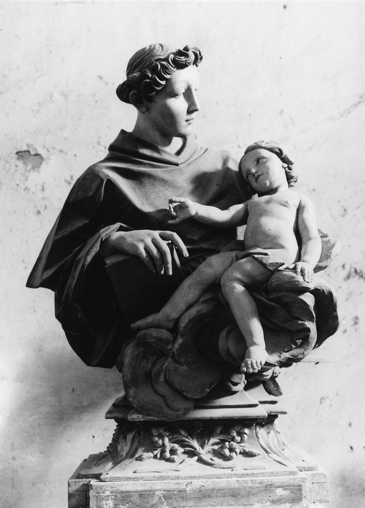 Sant'Antonio da Padova con il bambino (busto) - ambito italiano (sec. XVIII)