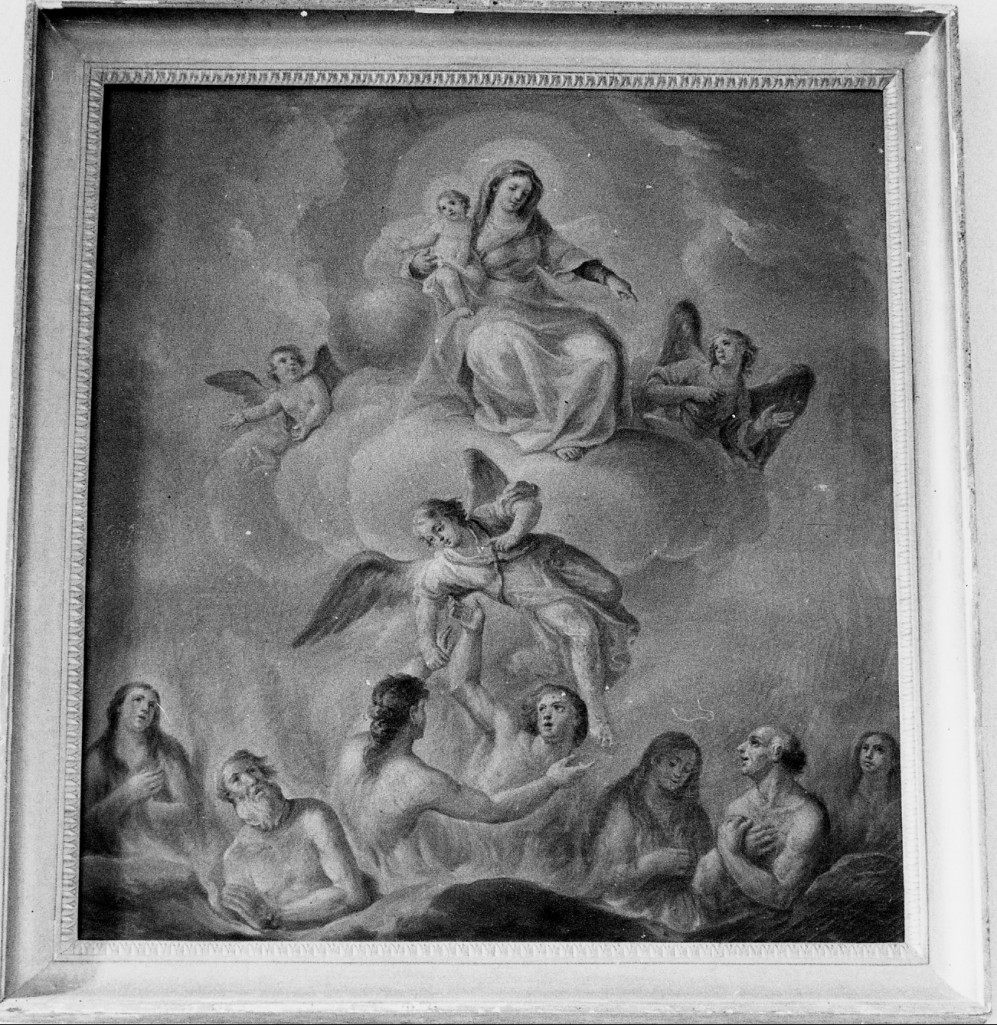 anime del purgatorio (dipinto) di Giusto Lorenzo (sec. XIX)