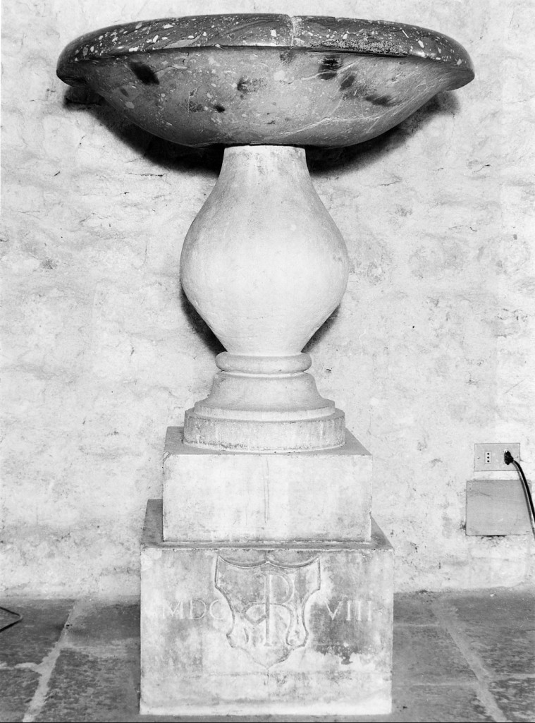 acquasantiera - ambito italiano (sec. XVII)