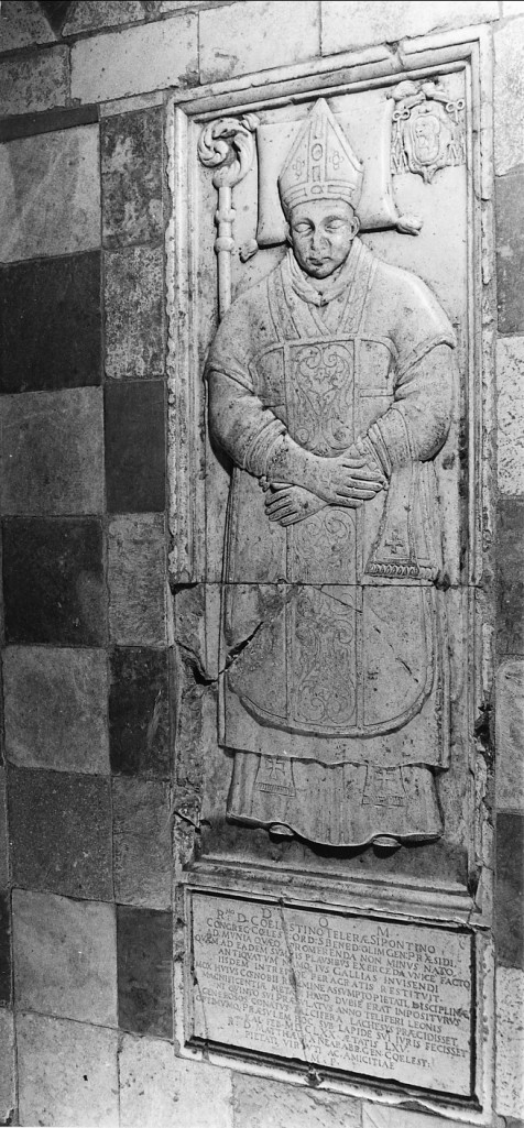 Telera Sipontino (lastra tombale) - ambito italiano (sec. XVII)